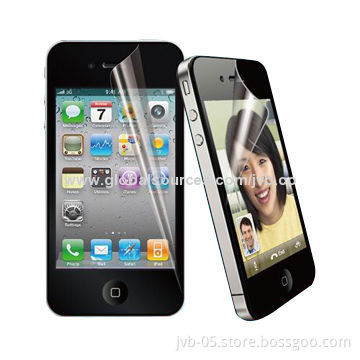 Screen Protectors for iPhone 4, Made of PET Material, Easy to Install